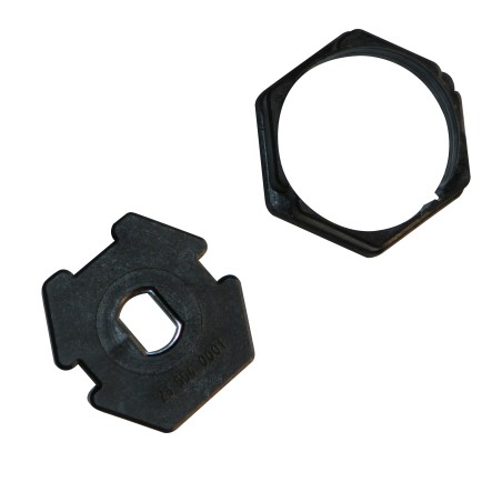 Adaptateur hexagonal 50 mm pour moteur LEC Ø 45 mm