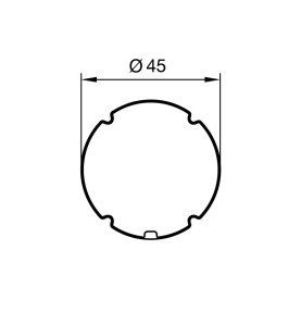 Adaptateur ZF45 pour moteur Nice ERA S