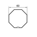 Adaptateur octogonal 60 mm pour moteur Nice ERA M Adaptateur octogonal 60 mm pour moteur Nice ERA M