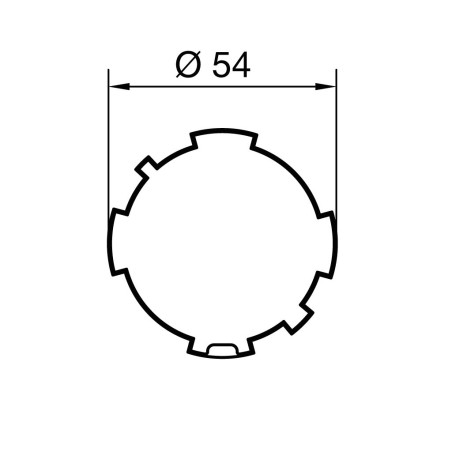 Adaptateur ZF54 pour moteur Nice ERA M