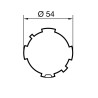 Adaptateur ZF54 pour moteur Nice ERA M