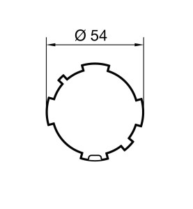 Adaptateur ZF54 pour moteur Nice ERA M