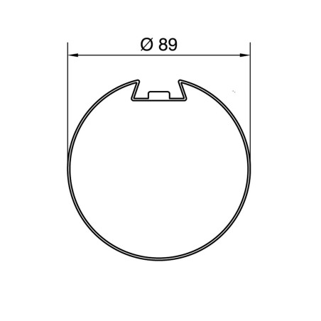 Adaptateur Deprat 89 mm pour moteur Nice ERA M