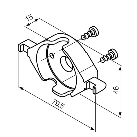 Calotte en plastique pour support 52510052