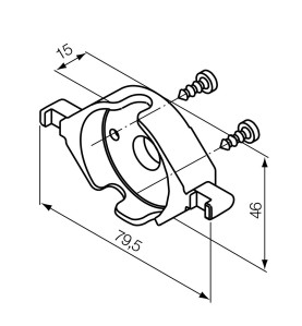 Calotte en plastique pour support 52510052