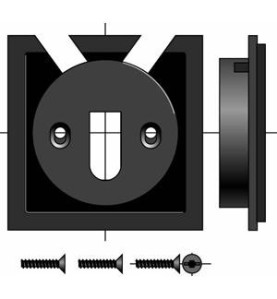 Support pour moteur Somfy LS40 à tiroir de 68/88 mm