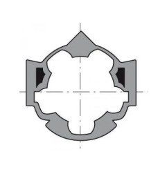 Roue LT50 Somfy hexagonal 50 mm