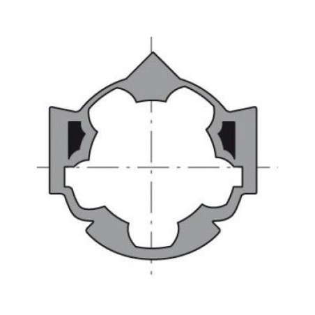 Roue LT50 Somfy hexagonal 50 mm