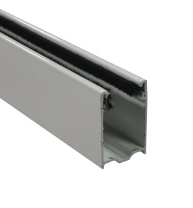 Coulisse aluminium traditionnelle blanche 40x27 mm (le mètre)