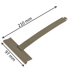 Attache de tablier à clipper pour tube octogonal et lame de 14 mm