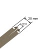 Attache de tablier à clipper pour tube octogonal et lame de 14 mm