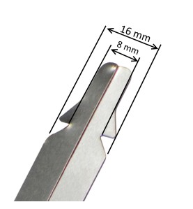 Attache de tablier à clipper pour tube Deprat 53 et lame de 8 mm
