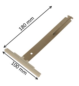 Attache de tablier à clipper pour tube octogonal et lame de 8 mm