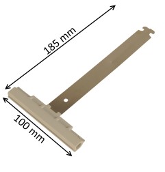 Attache de tablier à clipser pour tube octogonal et lame de 14 mm