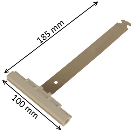 Attache de tablier à clipser pour tube octogonal et lame de 14 mm