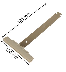 Attache de tablier à clipser pour tube octogonal et lame de 14 mm