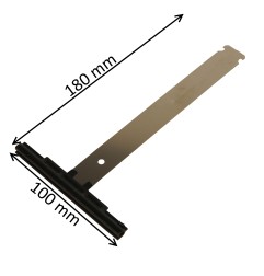 Attache de tablier à clipper pour tube ZF et lame de 8 mm