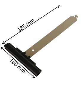 Attache de tablier à crochet pour tube octogonal et lame de 14 mm