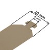 Attache de tablier à crochet pour tube octogonal et lame de 14 mm