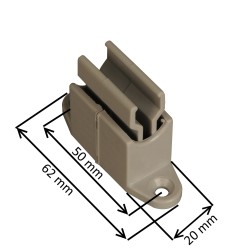 Bloqueur de manivelle réglable PVC gris