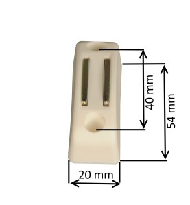 Bloqueur de manivelle magnétique blanc pour store et volet roulant