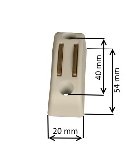 Bloqueur de manivelle magnétique gris pour store et volet roulant