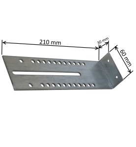 Equerre de fixation côté opposé manoeuvre