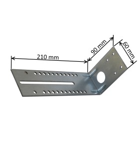 Equerre de fixation côté manoeuvre