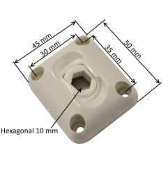 Guide à rotule pour tige hexagonale 10 mm