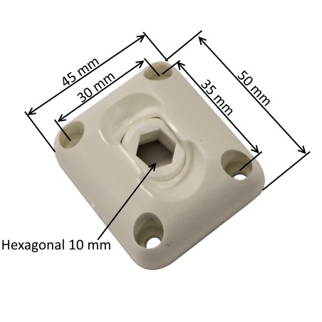 Guide à rotule pour tige hexagonale 10 mm