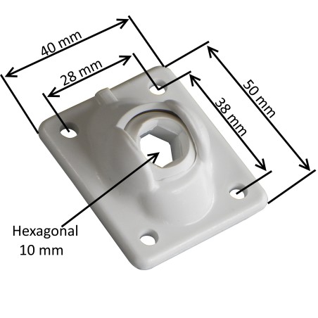 Guide à rotule pour tige hexagonale 10 mm