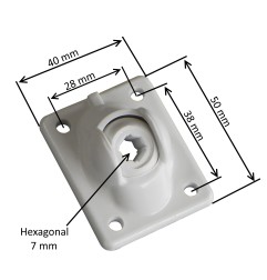 Guide à rotule hexagonale 7 mm