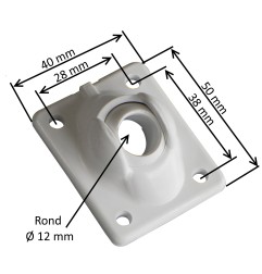 Guide à rotule ronde 12 mm