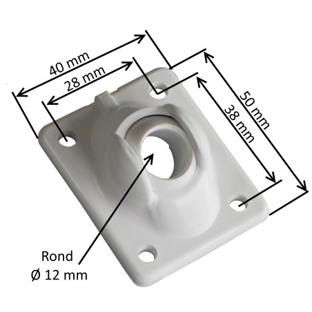 Guide à rotule ronde 12 mm