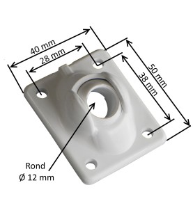Guide à rotule ronde 12 mm