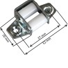 Guide de sangle acier zingué pour sangle de 14 à 18 mm