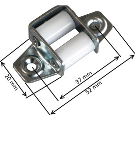 Guide de sangle acier zingué pour sangle de 14 à 18 mm