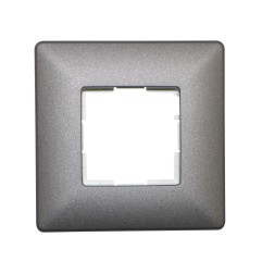 NICEWAY OPLA - Plaque murale carrée gris graphite