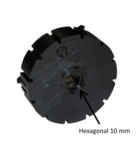 Moyeu pour poulie - trou hexagonal 10 mm