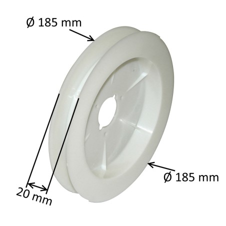 Poulie pour sangle Ø 185 mm pour volet roulant