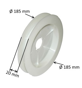 Poulie pour sangle Ø 185 mm pour volet roulant