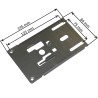 Plaque support 145x84 mm