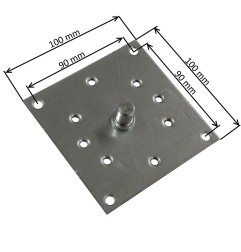 Plaque support 100x100 mm