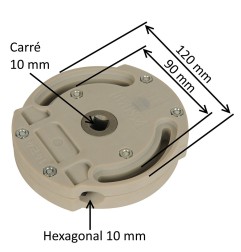 Treuil 1424 pour volet roulant E:6P10 S:C10