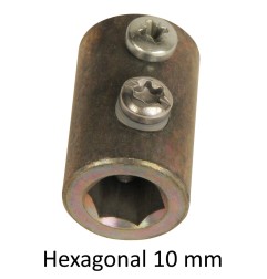 Manchon d'adaptation hexagonal 10 mm