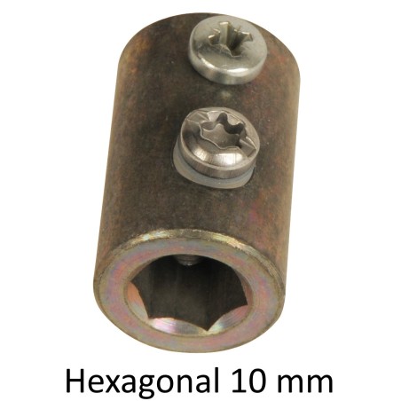 Manchon d'adaptation hexagonal 10 mm