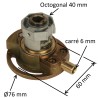 Treuil pour volet roulant 447F004 E:C6 S:octo 40