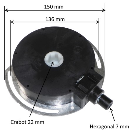 Treuil pour volet roulant DEPT1003-GM E:6P7