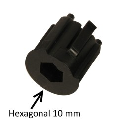 Moyeu d'adaptation sortie hexagonal 10 mm DEPT1050-H10
