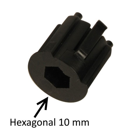 Moyeu d'adaptation sortie hexagonal 10 mm DEPT1050-H10